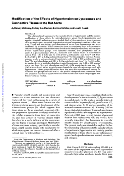 Modification of the Effects of Hypertension on Lysosomes and