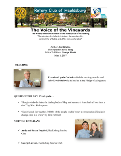 The Voice of the Vineyards