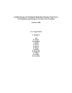 London Energy/Air Emissions Reduction Strategy Task Force