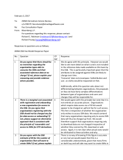 Bloomberg - Association of National Numbering Agencies