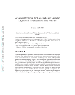 A General Criterion for Liquefaction in Granular Layers with
