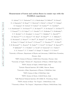 Measurement of boron and carbon fluxes in cosmic rays with the