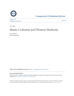 Islamic Civilization and (Western) Modernity