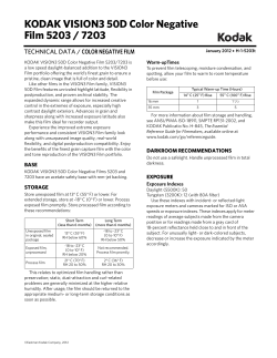 KODAK VISION3 50D Color Negative Film 5203 / 7203