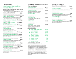 appetizers our famous fried chicken house favorites