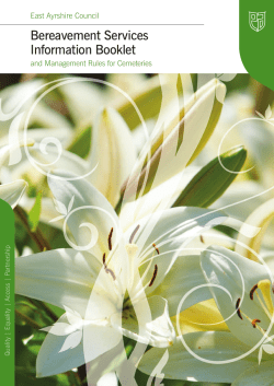 Bereavement Information Booklet