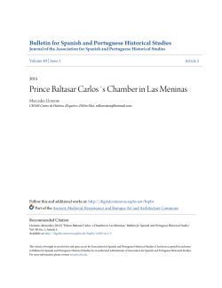 Prince Baltasar Carlos&acute;s Chamber in Las Meninas