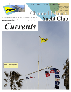 May 2016 - Channel Islands Yacht Club