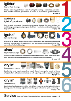 iglidur&reg; igubal&reg; xiros&reg; drylin&reg; drylin