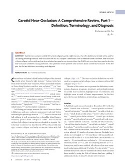 Carotid Near-Occlusion - American Journal of Neuroradiology