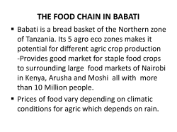 The Food Chain in Babati – Tanzania