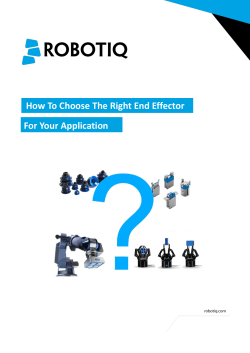How To Choose The Right End Effector
