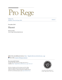 Heorot - Digital Collections @ Dordt