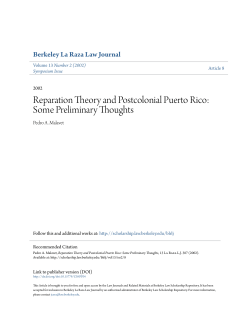 Reparation Theory and Postcolonial Puerto Rico