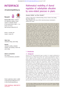 Full Text  - Journal of The Royal Society Interface