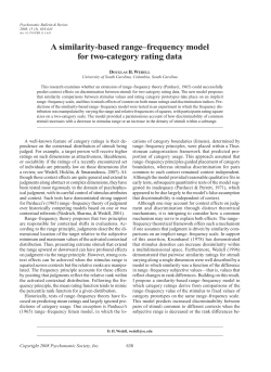 A similarity-based range&ndash;frequency model for