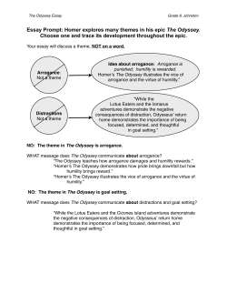 The Odyssey Essay - Norwell Public Schools