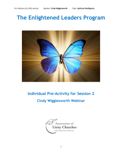 The Enlightened Leaders Program