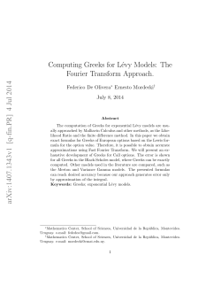 Computing Greeks for L&eacute;vy Models: The Fourier