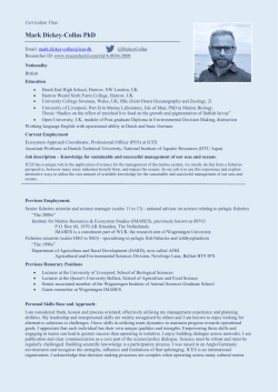 Mark Dickey-Collas PhD