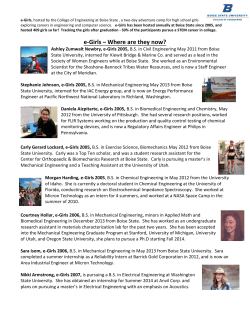 e-Girls &ndash; Where are they now? - Boise State, College of Engineering