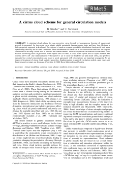 A cirrus cloud scheme for general circulation models