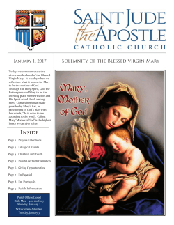 January 1, 2017 - St. Jude the Apostle Catholic Church