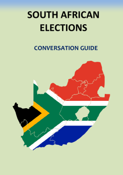south african elections - Institute for Christian Leadership