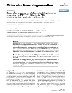 Design of an improved set of oligonucleotide primers for genotyping