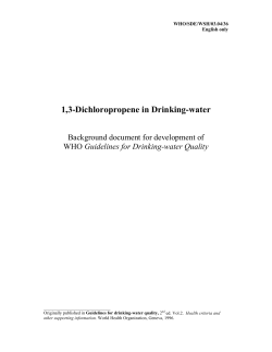 1,3-Dichloropropene in Drinking-water