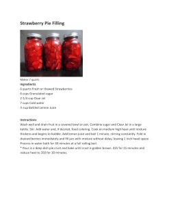 Strawberry Pie Filling