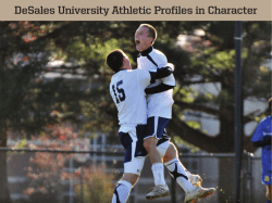 DeSales University Athletic Profiles in Character