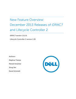 New Feature Overview: December 2013 Releases