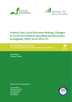 Central Cuts, Local Decision-Making