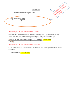 dosage calculations practice revised