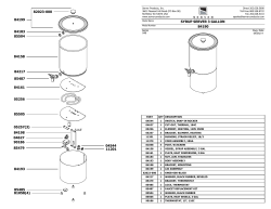 Syrup Server 3 Gallon 84190 | Parts List