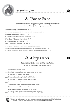 3. Story Order 2. True or False