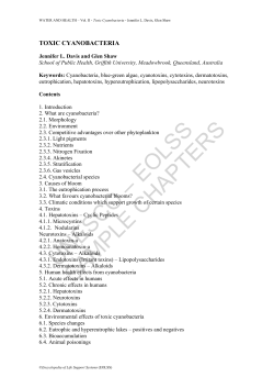 Toxic Cyanobacteria