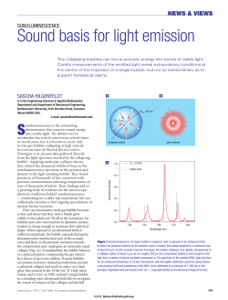 Sound basis for light emission