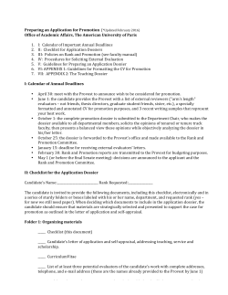 Preparing an Application for Promotion