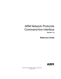 ARM Network Protocols Command-line Interface