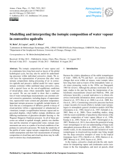 Modelling and interpreting the isotopic composition of water vapour