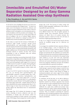 Immiscible and Emulsified Oil/Water Separator Designed by