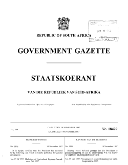 Marketing of Agricultural Products Amendment Act [No. 59 of 1997]
