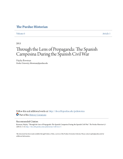 Through the Lens of Propaganda: The Spanish - Purdue e-Pubs