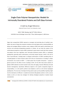 Single-Chain Polymer Nanoparticles: Models for