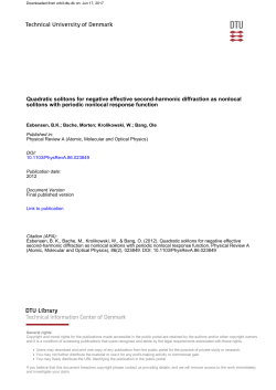 Quadratic solitons for negative effective second