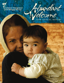 Annual Report - Lutheran Immigration and Refugee Service