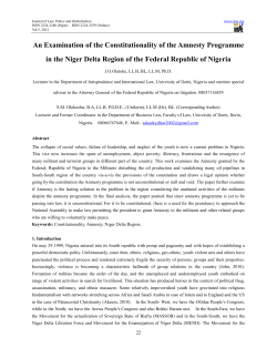 An Examination of the Constitutionality of the Amnesty