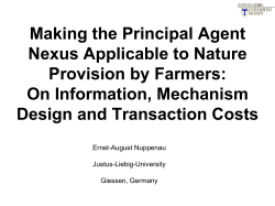 Nature Contracts in Ecological and Economic Conflicts: A Mean to